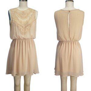 Tobi Cream Mini Dress - Size Medium